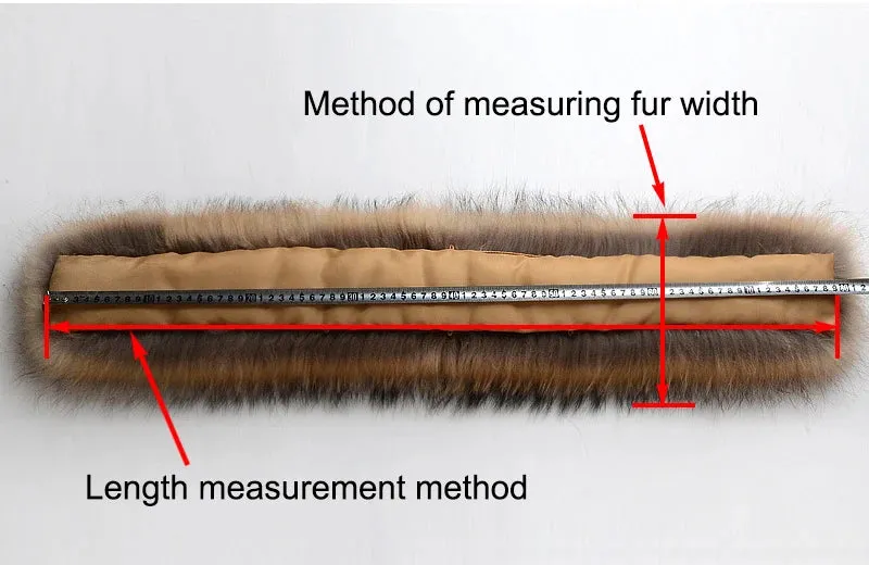 100% Real Fur Collar Women Raccoon Fur Scarf Warm Scarves Natural Fur Trim For Hood Man Coat Parkas Jackets Shawl Universal Down