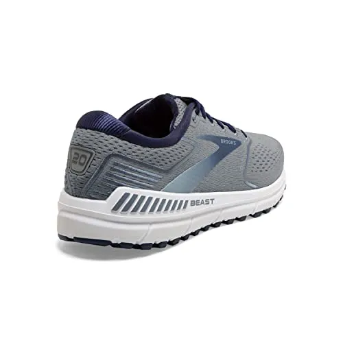 1103271D491 BROOKS MEN'S BEAST 20 SUPPORTIVE RUNNING BLUE/GRAY/PEACOAT SIZE 8.5 - Like New