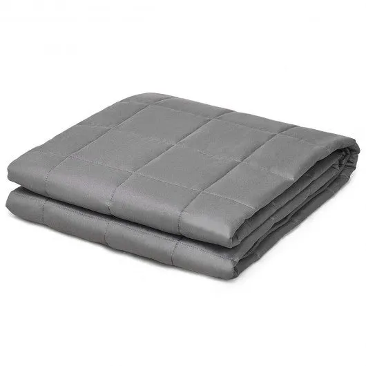 20 lbs 60" x 80" 100% Cotton Weighted Blanket - Gray
