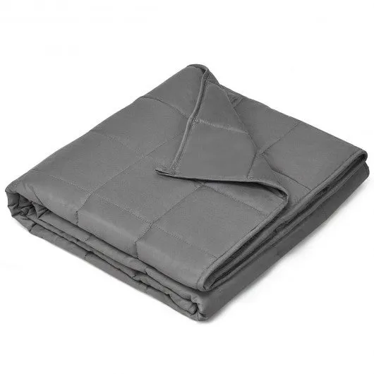 20 lbs 60" x 80" 100% Cotton Weighted Blanket - Gray