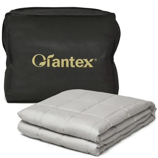 20 lbs 60" x 80" 100% Cotton Weighted Blanket - Light Gray