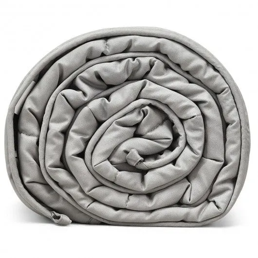 20 lbs 60" x 80" 100% Cotton Weighted Blanket - Light Gray