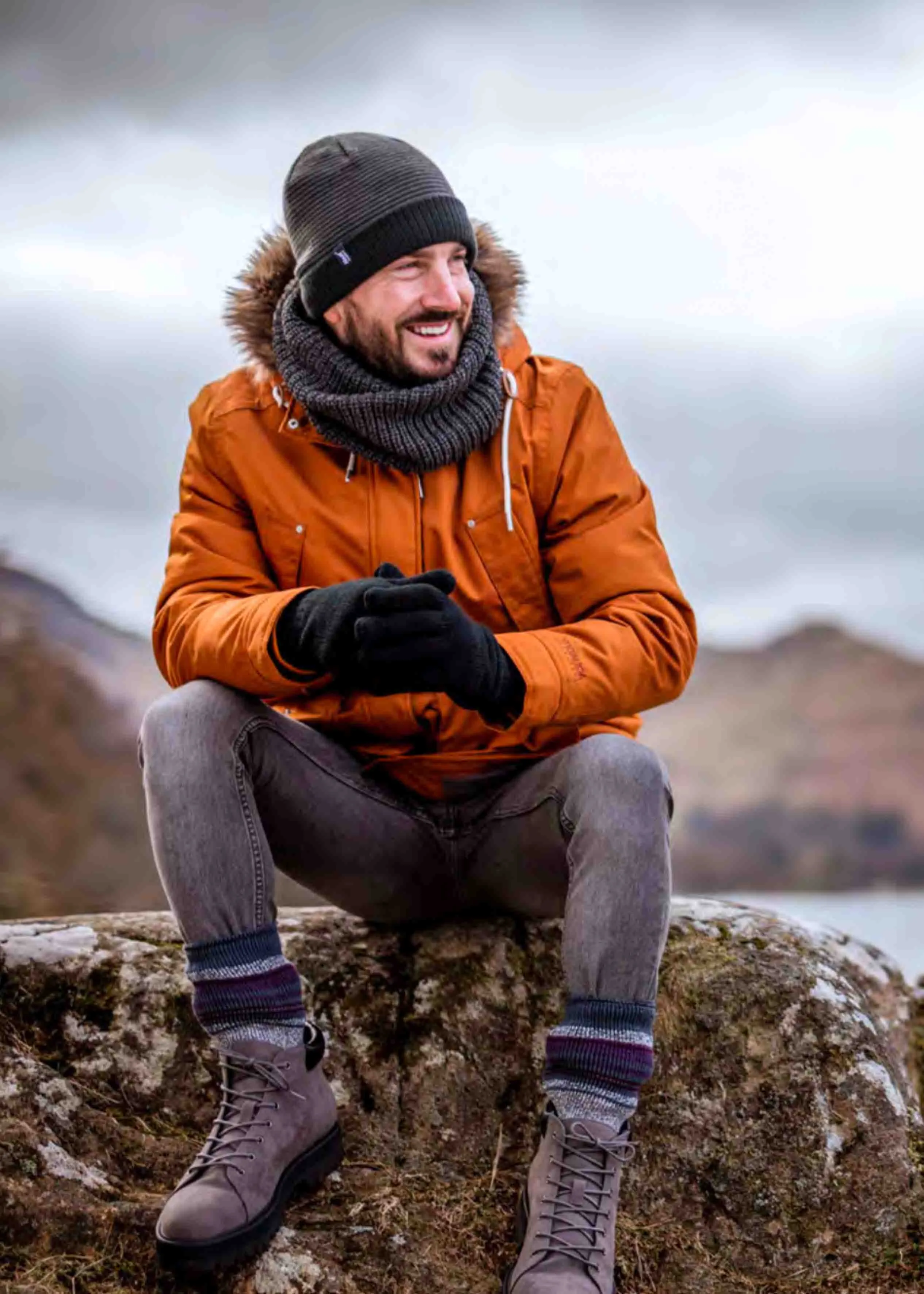 Adam Non-Slip Heat Holder Slipper Socks