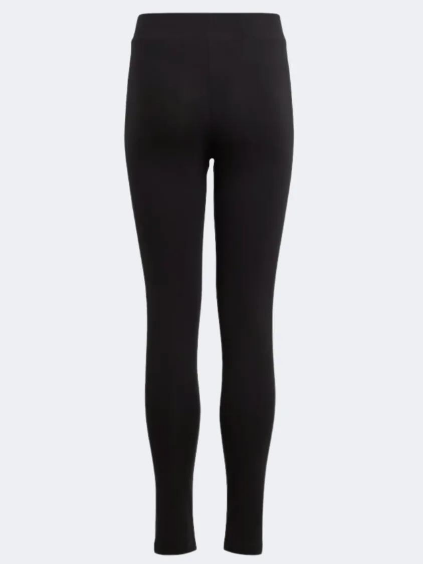 Adidas Essential Linear Logo Kids Girls Sportswear Tight Black/White