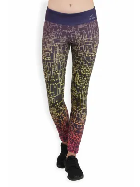 Alcis Womens Printed Multi Color Legging ALWPA003022