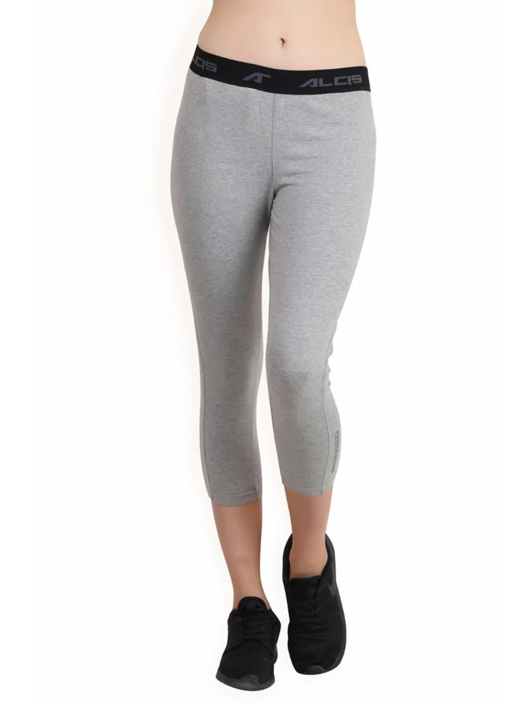 Alcis Womens Solid Grey Legging ALWPA152460