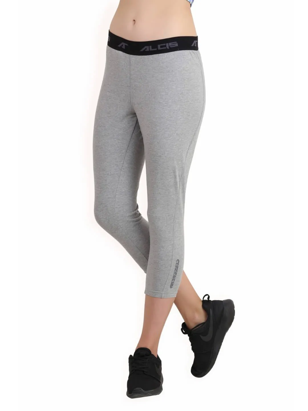 Alcis Womens Solid Grey Legging ALWPA152460
