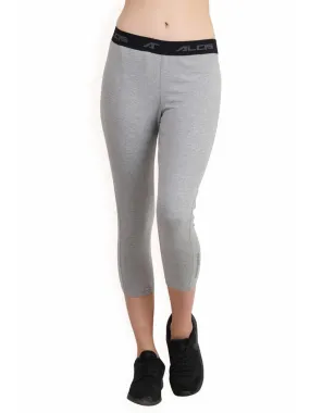 Alcis Womens Solid Grey Legging ALWPA152460