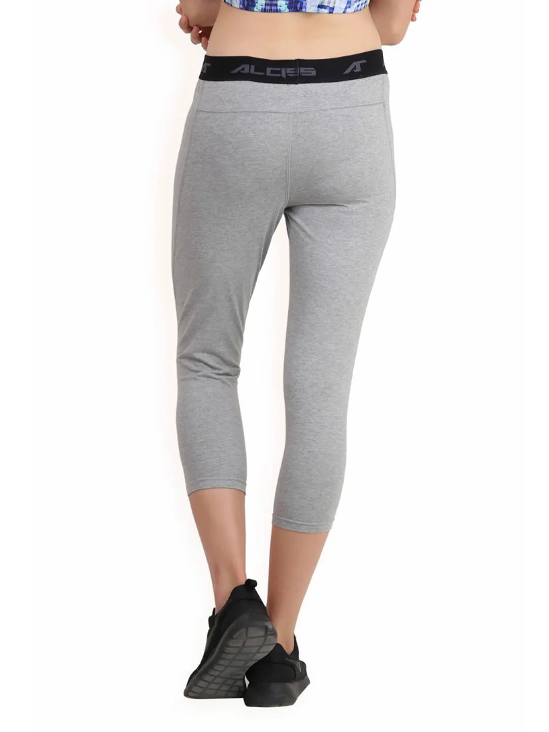 Alcis Womens Solid Grey Legging ALWPA152460