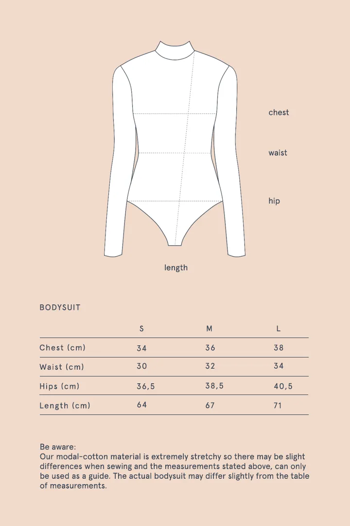 ALEXIOS Turtleneck Bodysuit in Burgundy