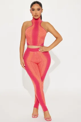 Alicia Legging Set - Orange/combo