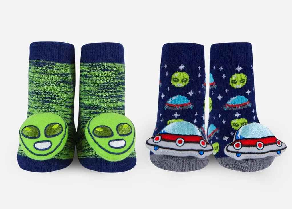 Alien & UFO Rattle Socks