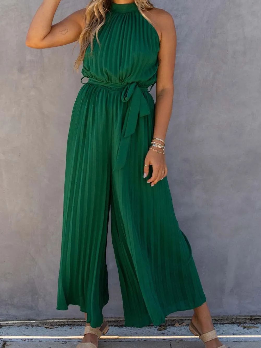 All-Occasion Pleated Jumpsuit