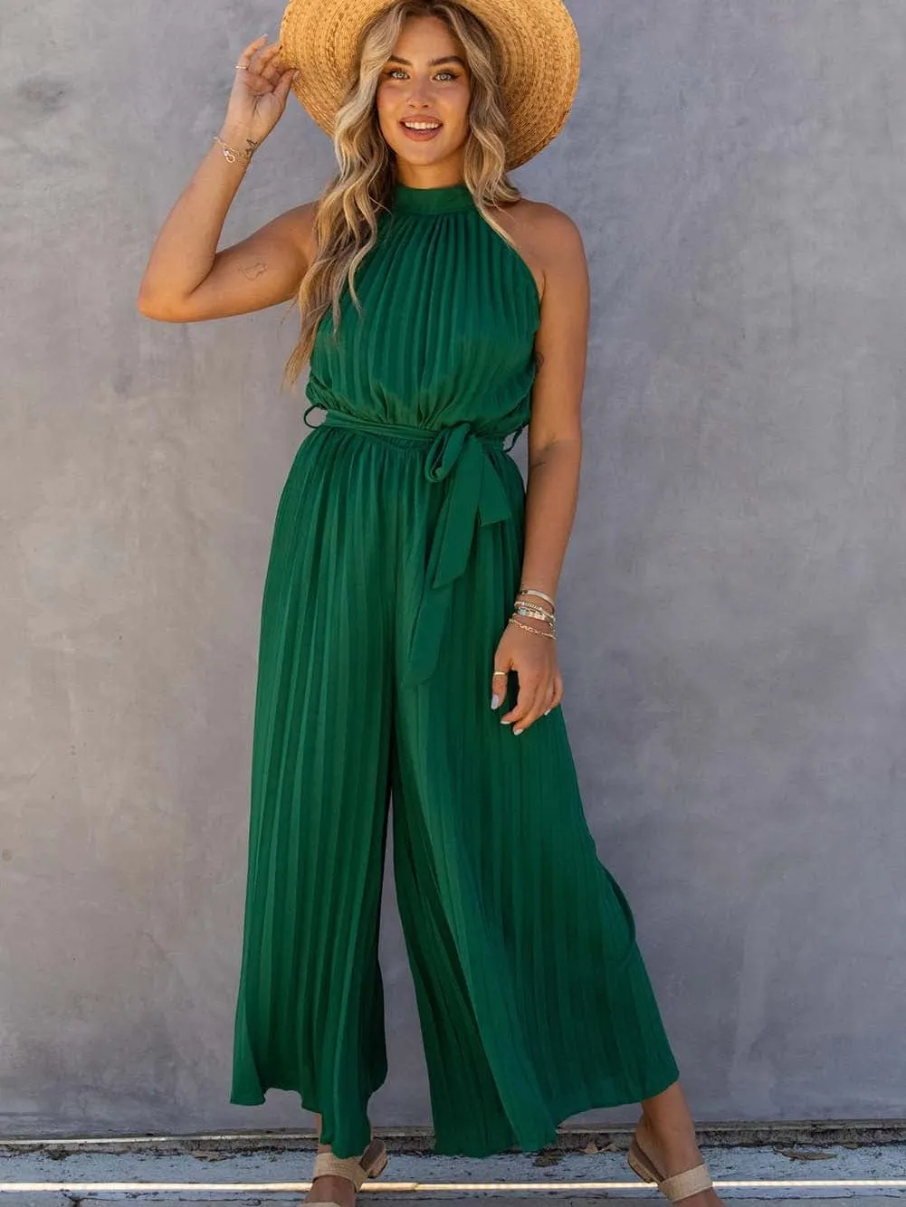 All-Occasion Pleated Jumpsuit