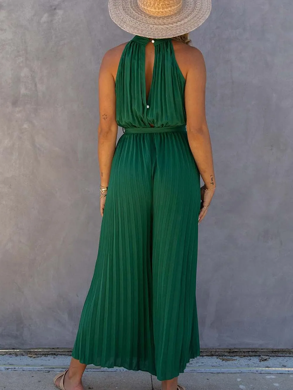 All-Occasion Pleated Jumpsuit