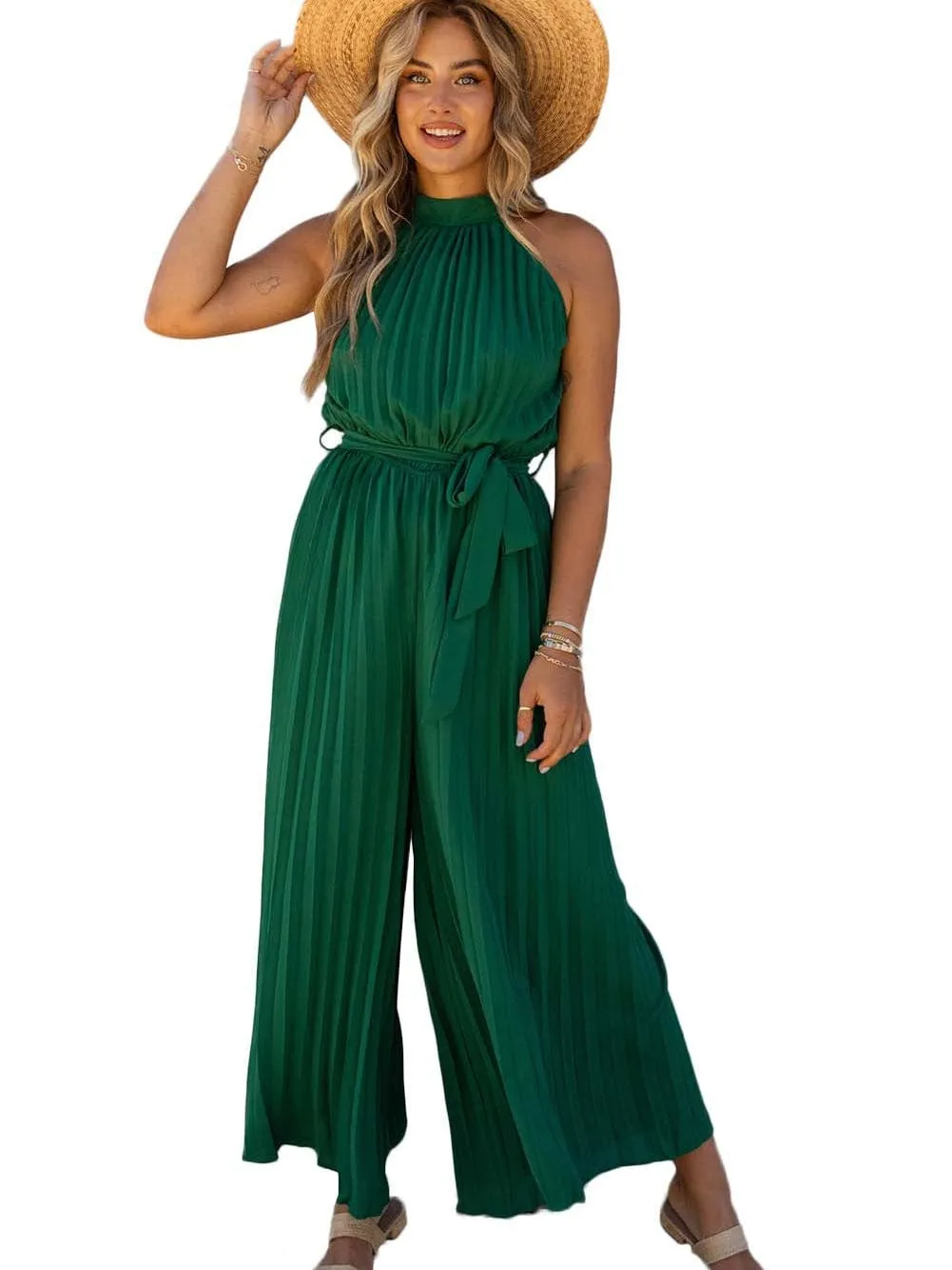All-Occasion Pleated Jumpsuit