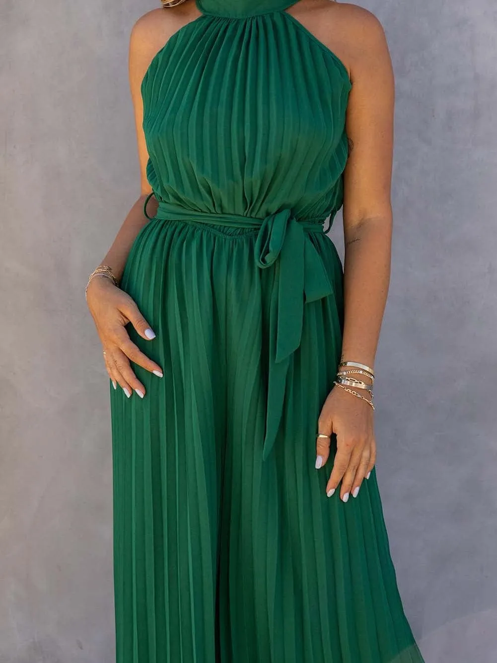 All-Occasion Pleated Jumpsuit