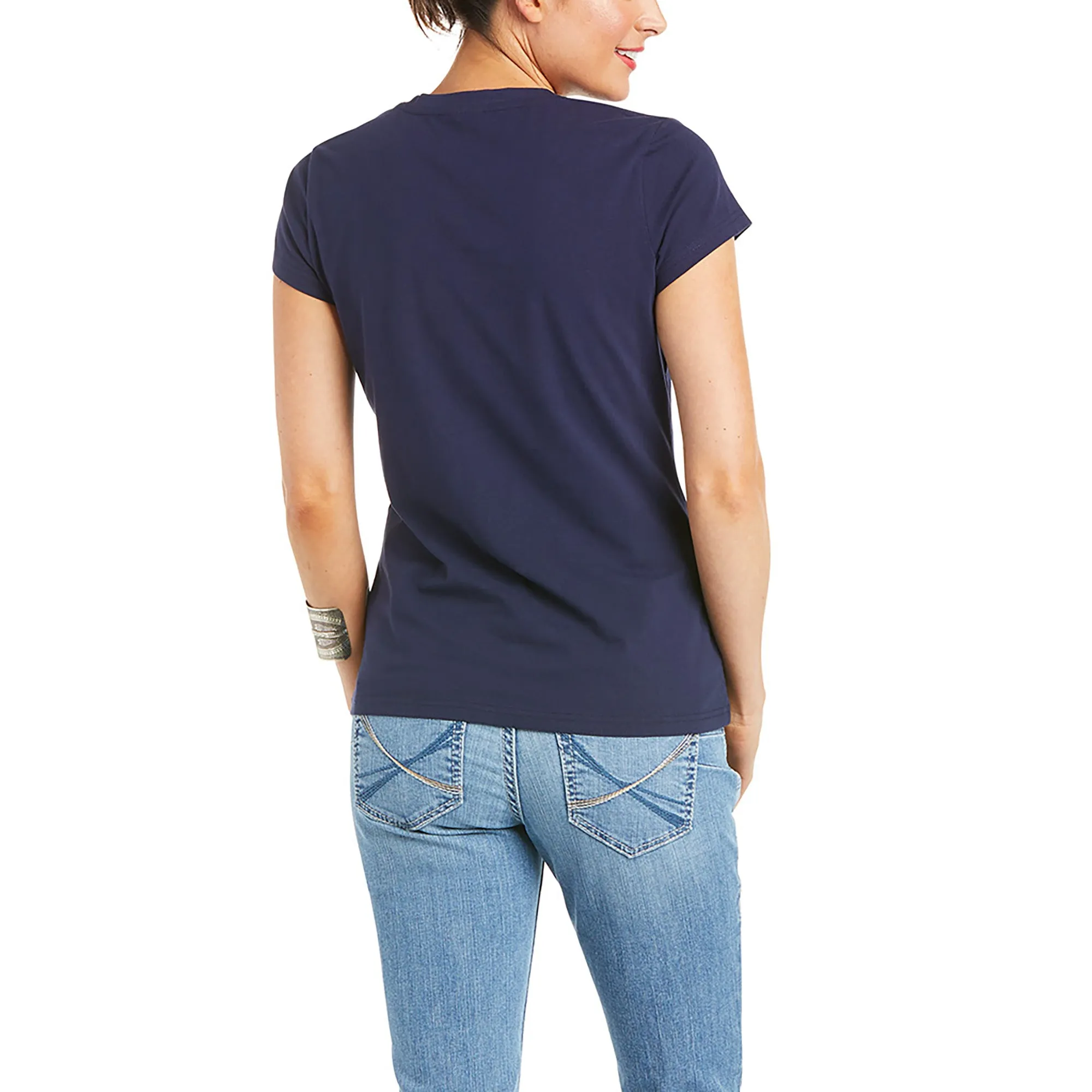Ariat® Ladies R.E.A.L.™ Sundown Peacoat Navy T-Shirt 10035197