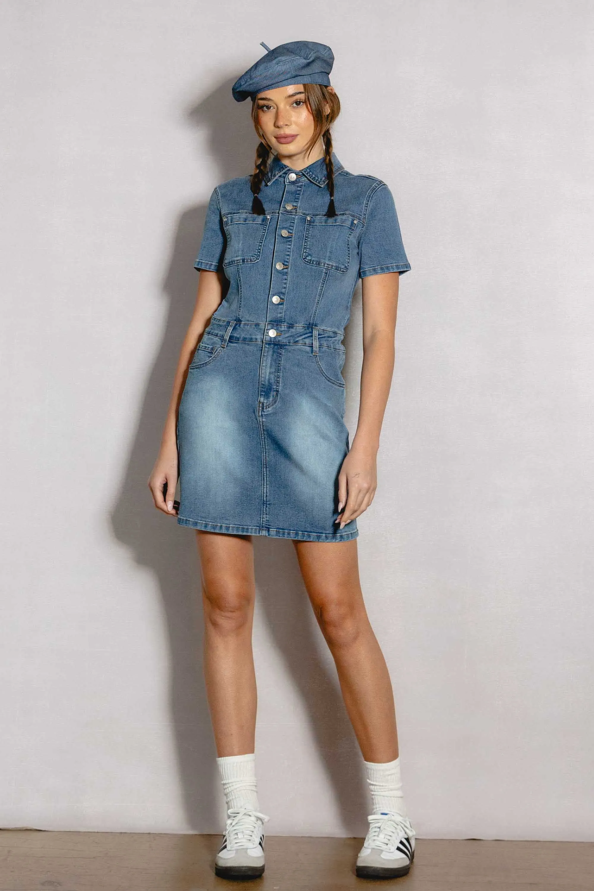 Back To School H-Line Jumpsuit Skirt