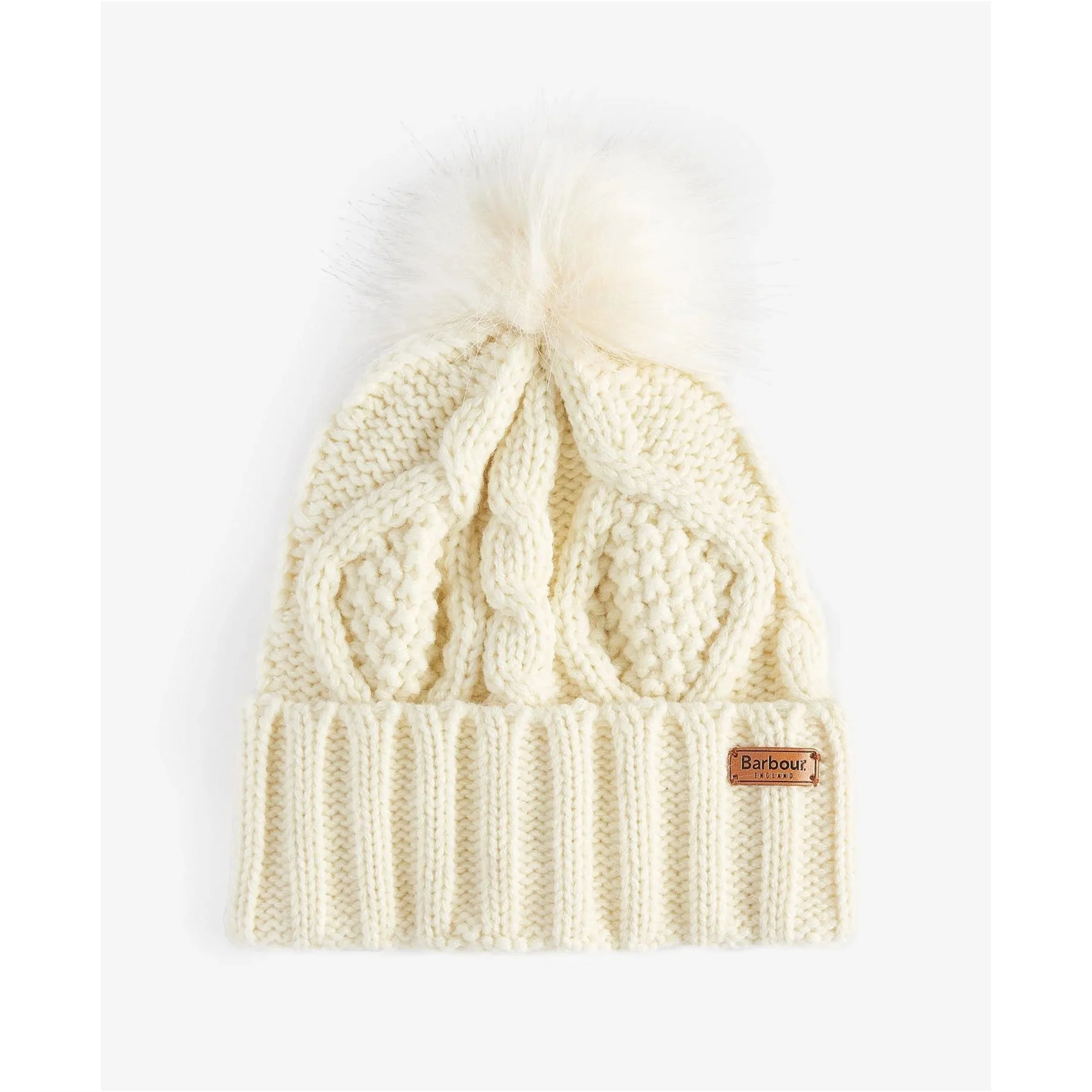Barbour Ridley Beanie & Scarf Gift Set in Cream LGS0075CR11