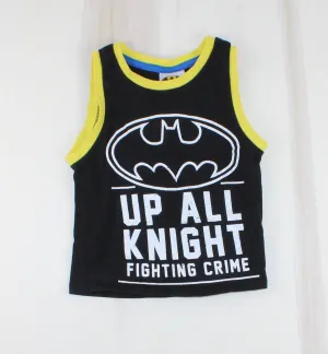 BATMAN BLACK TANK TOP 6Y PRE-LOVED