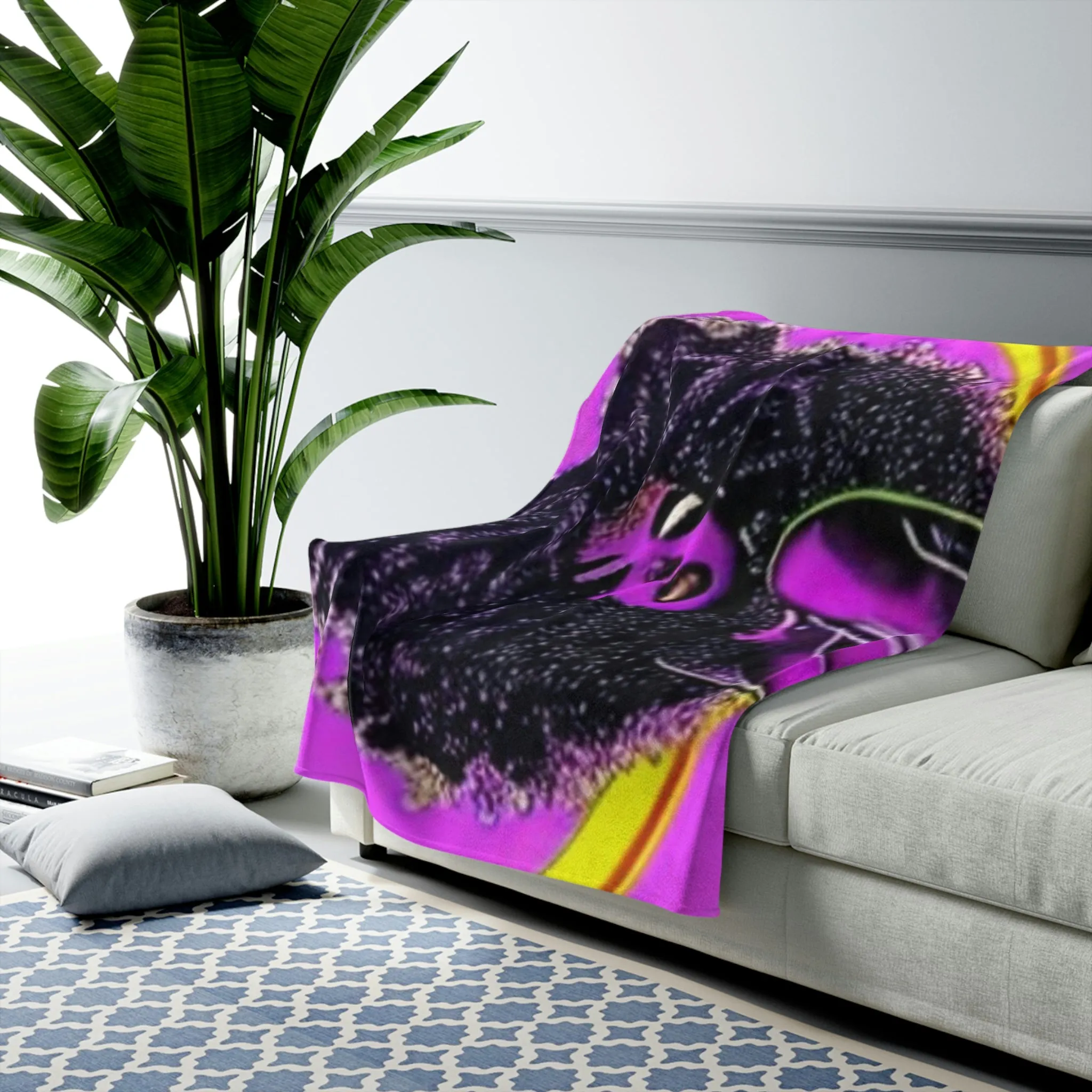 Beautiful Girl Velveteen Plush Blanket