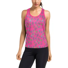 Berry Flowers Women's Racerback Tank Top