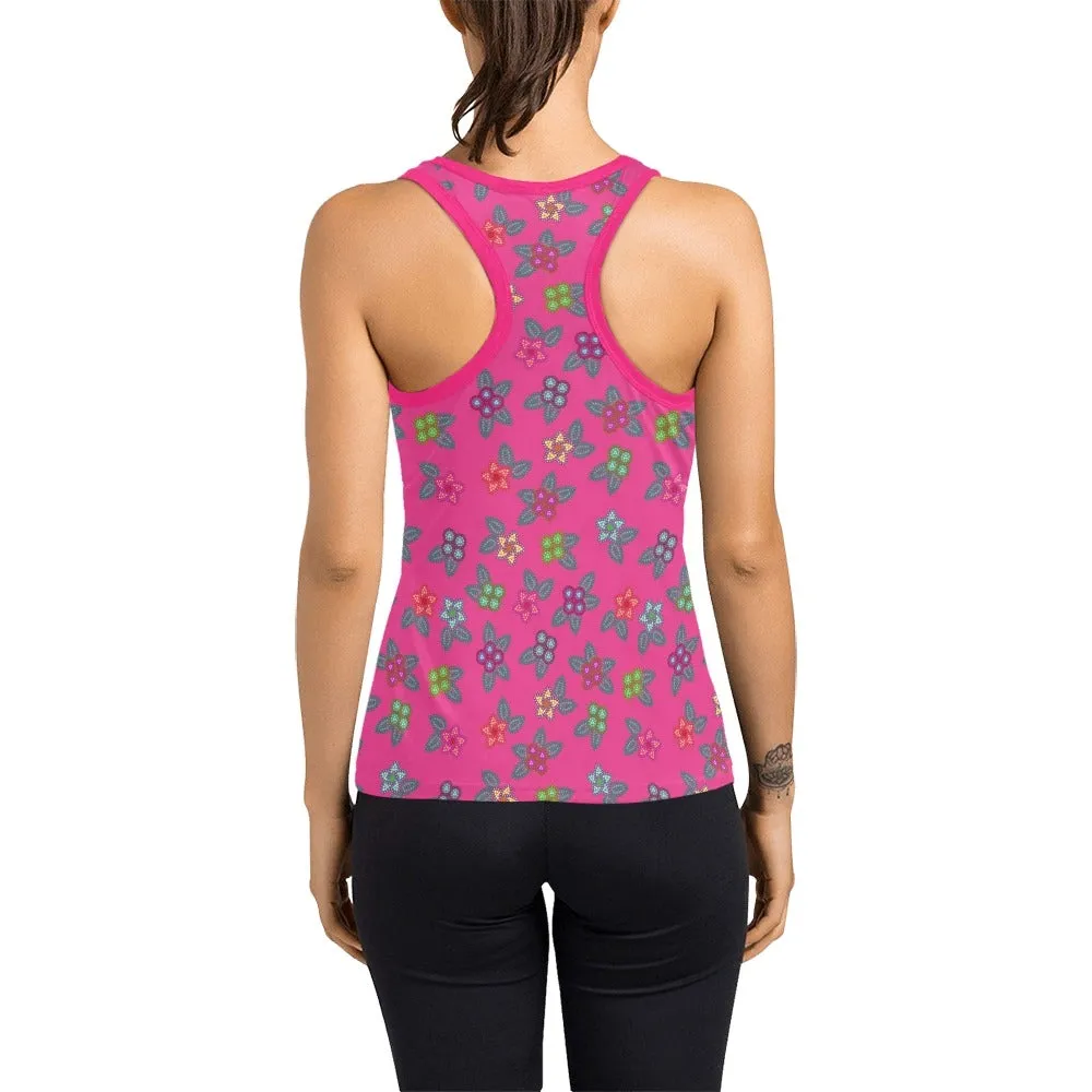 Berry Flowers Women's Racerback Tank Top