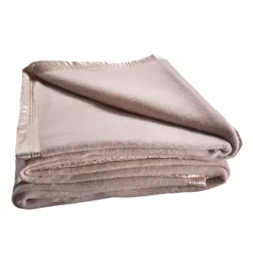 Bianca Australian Wool Blanket - Dusty Pink