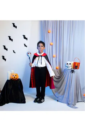 Black And Red Halloween Dracula Theme Play Set Of 4