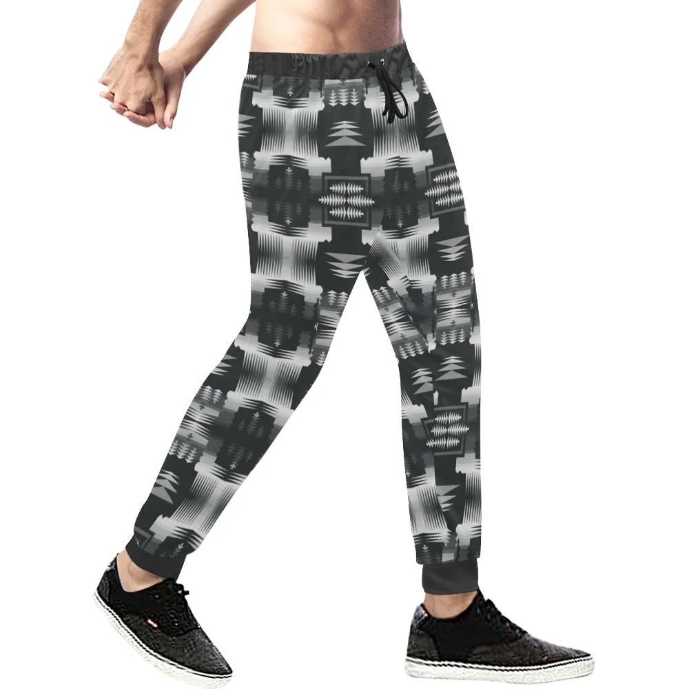 Black and White Sage Men's Sweatpants