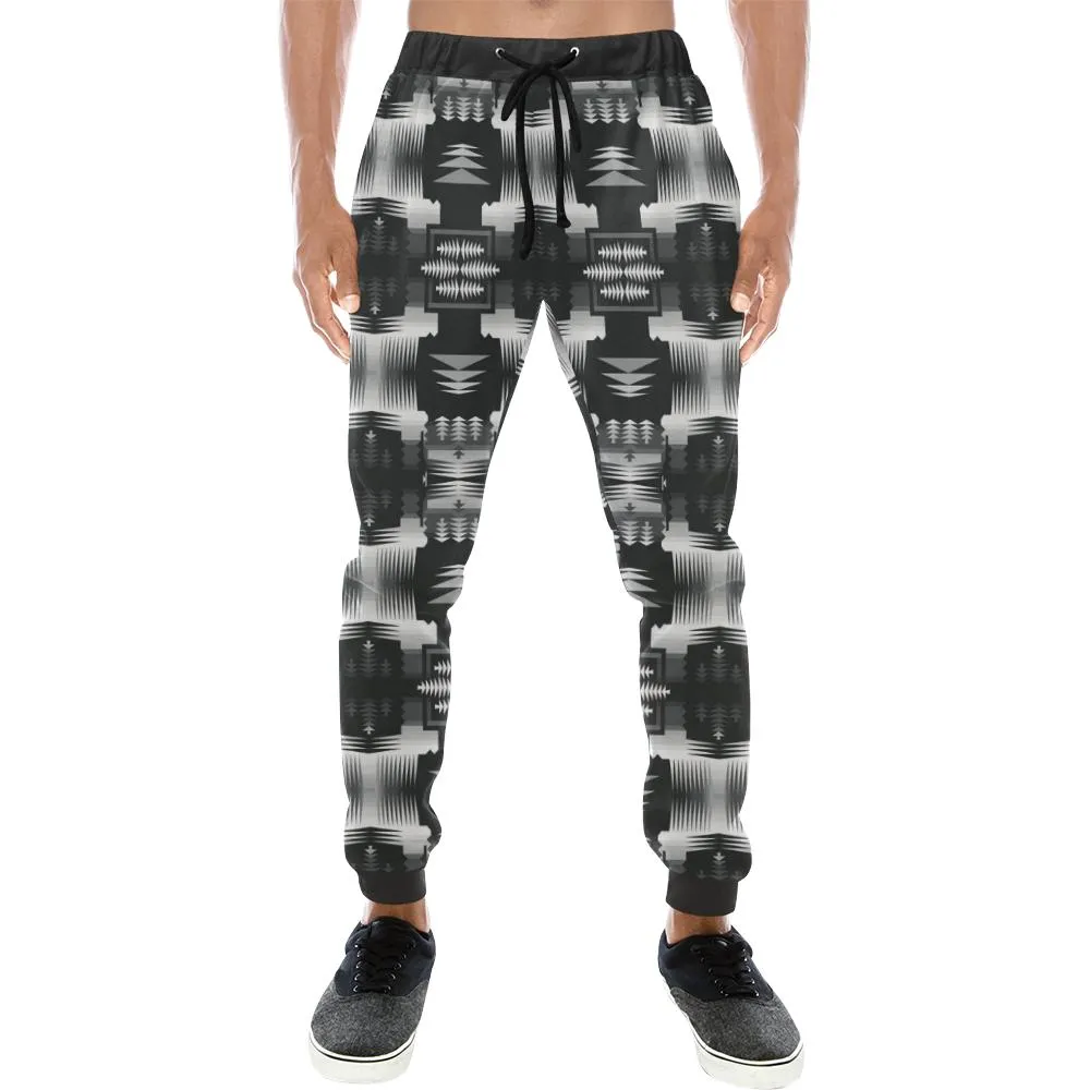 Black and White Sage Men's Sweatpants