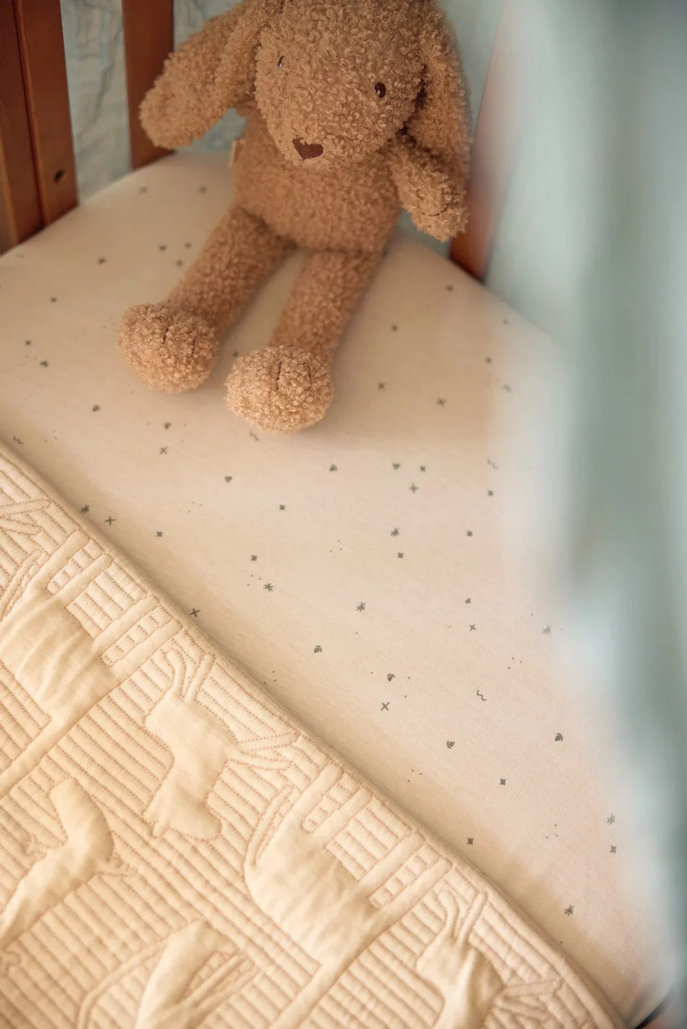Blanket Cot 100x150cm Jungle Jambo - Biscuit/Oatmeal