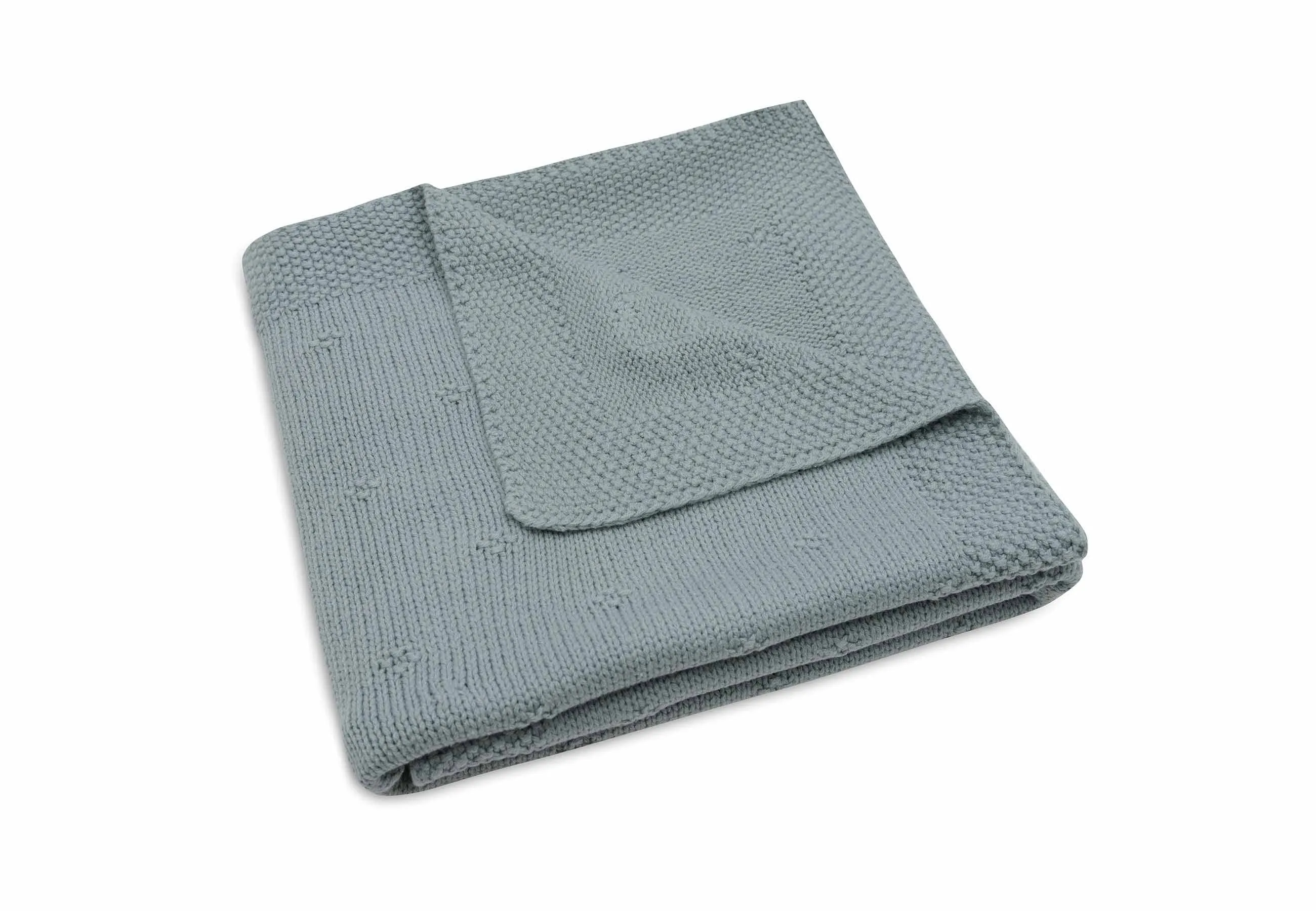 Blanket Cradle 75x100cm Cosy Knit - Sea Green