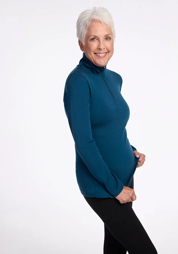 Brooke 1/4 Zip - Real Teal