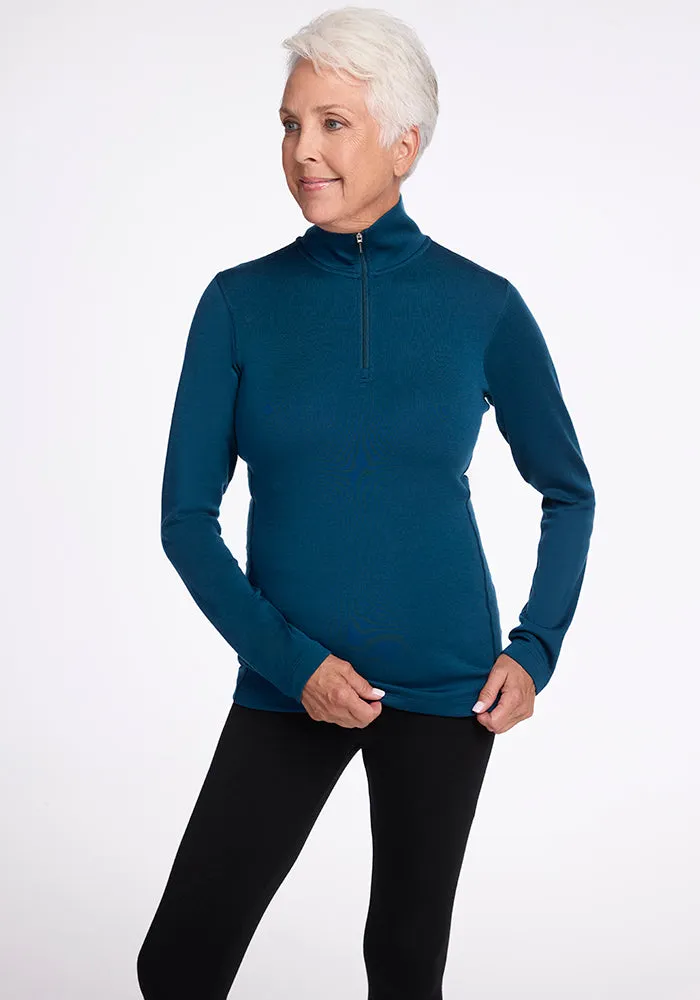 Brooke 1/4 Zip - Real Teal