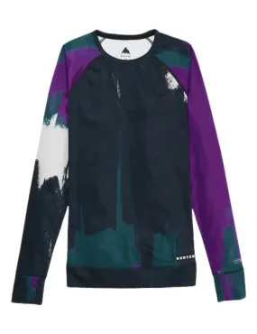 Burton Women's Lightweight X Base Layer Crew 2025 | Silver Sconce/ Forest Chalk