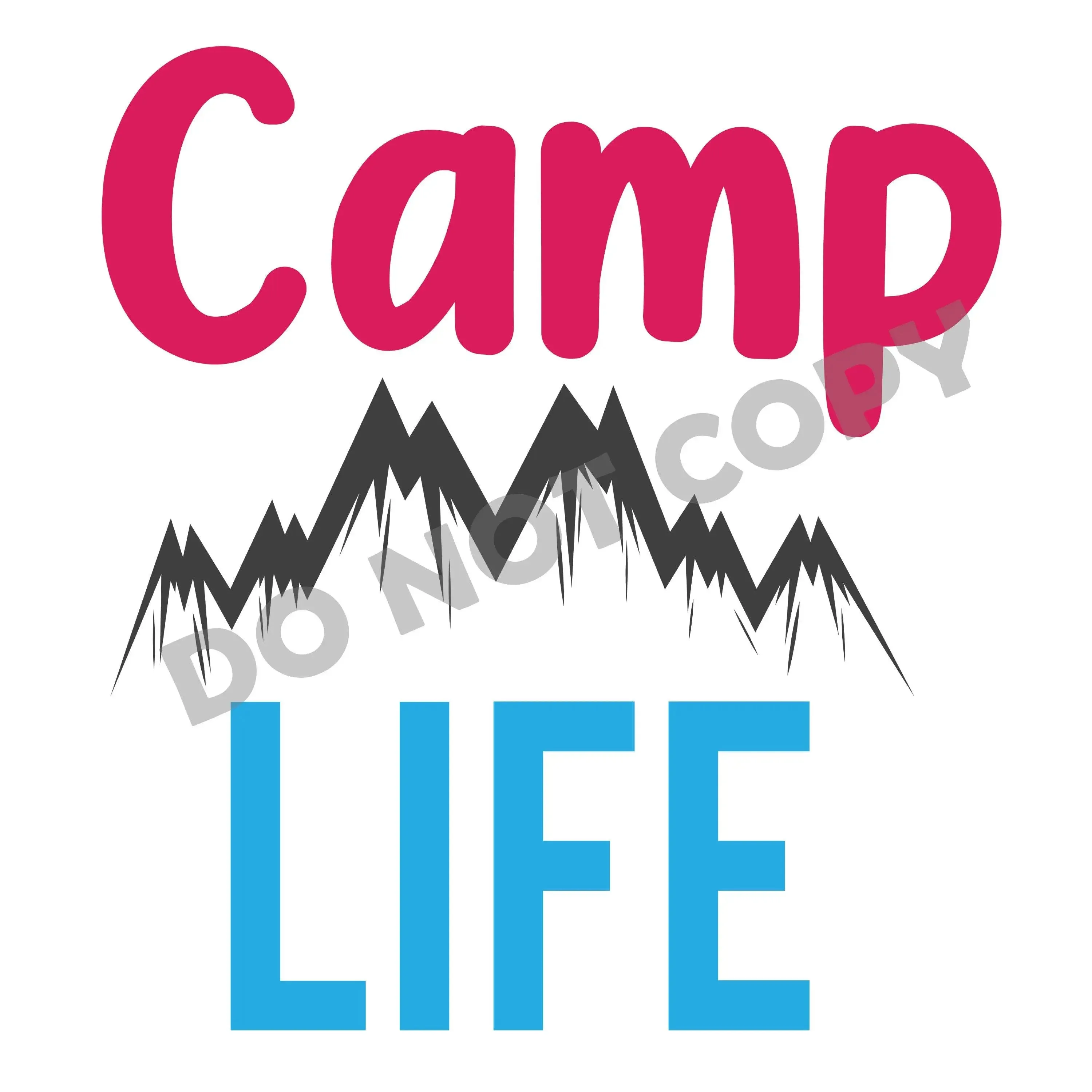 Camp Life Mountain - DTF Transfer