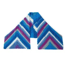 Caron Chevron Strip Crochet Shawl