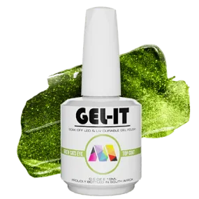 Cat's Eye Non Wipe Top Coat - Green