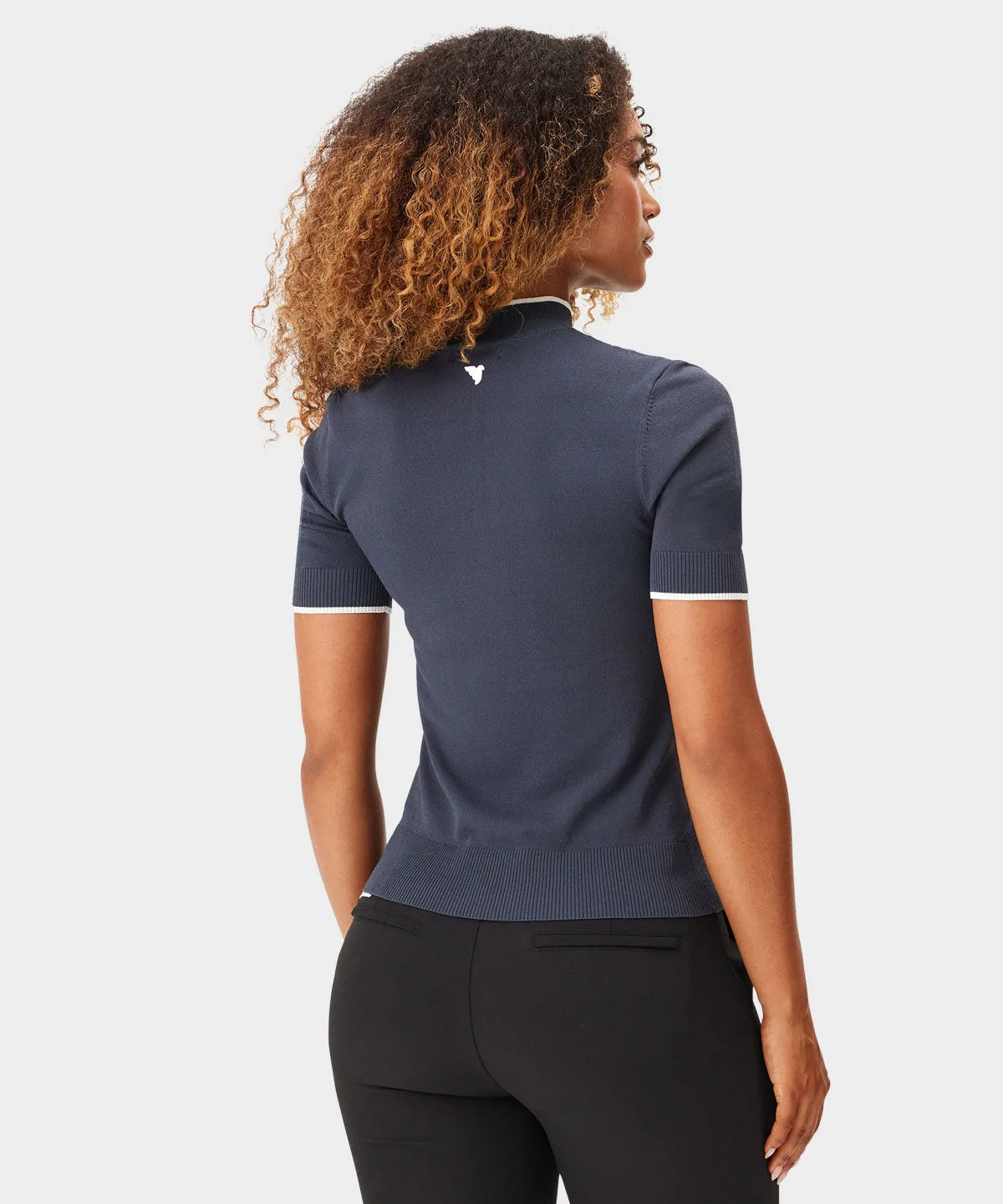 Charcoal Air Mock Neck Top