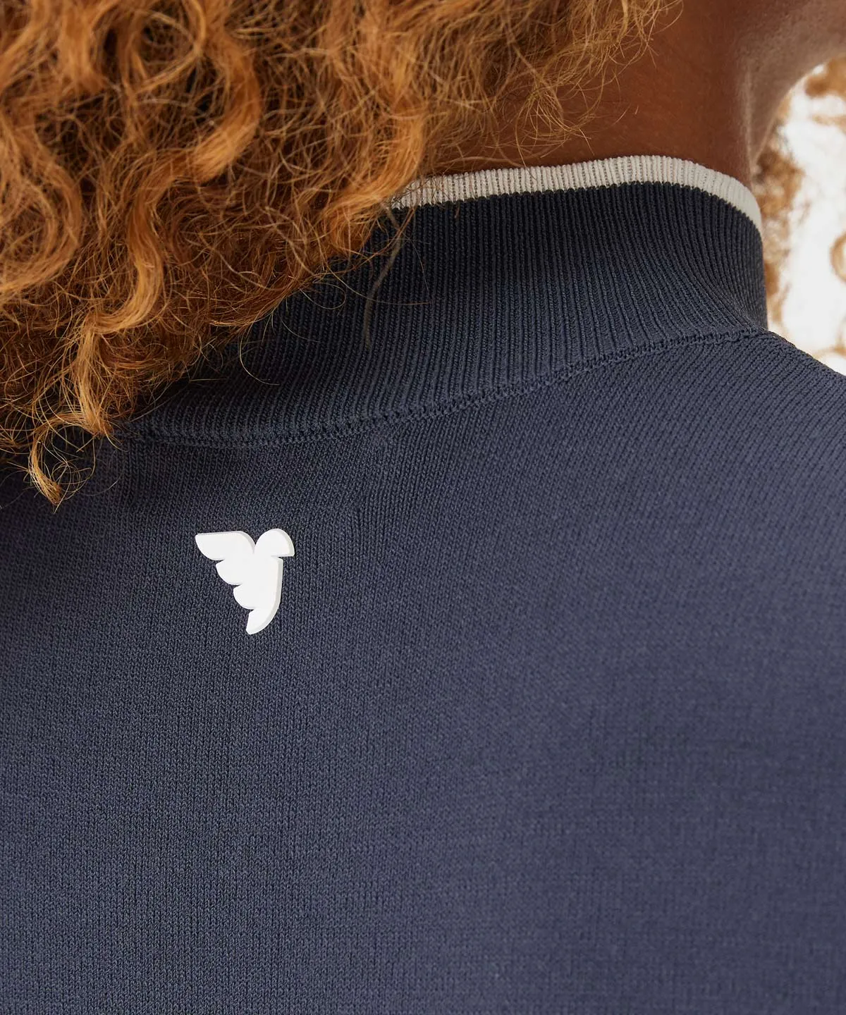Charcoal Air Mock Neck Top