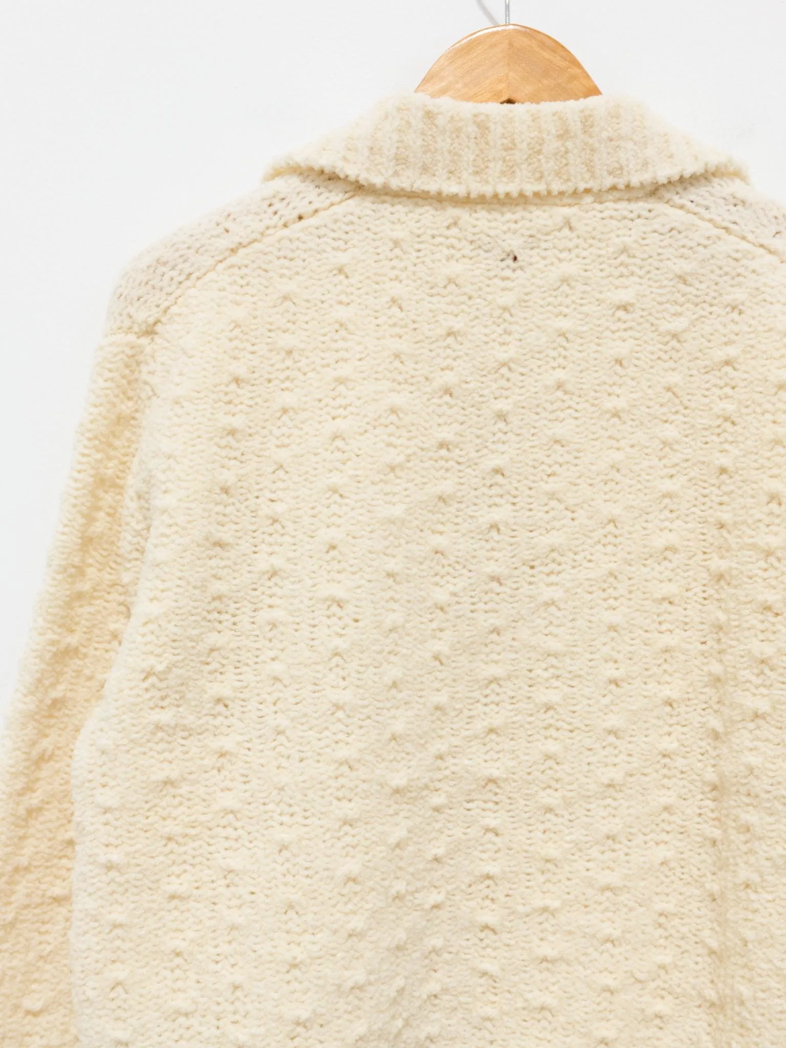Chenille Yarn Polo - Ivory