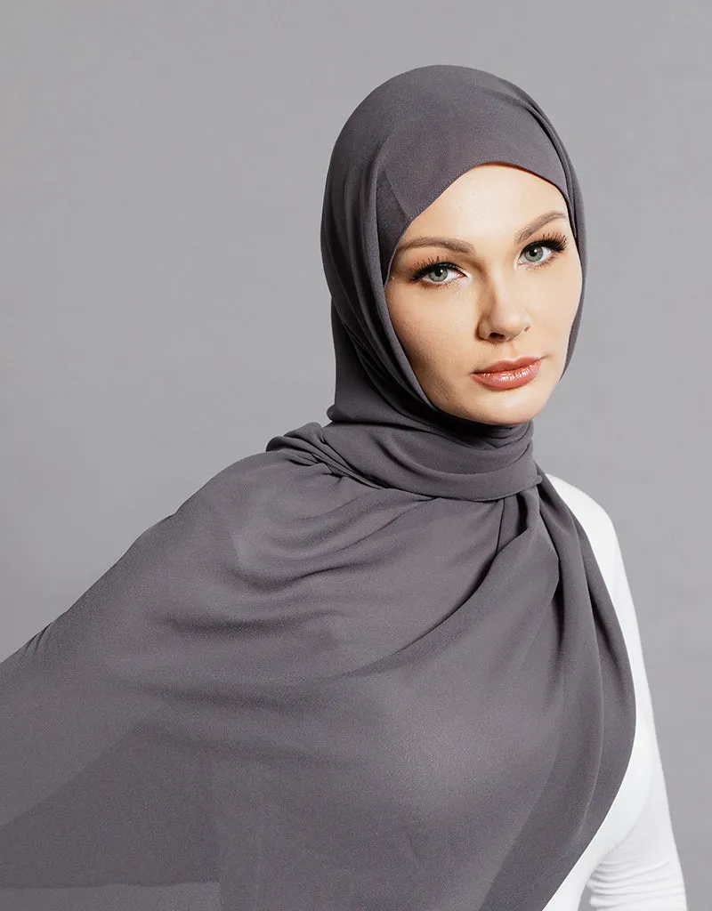 Chiffon Shawl - Shades of Black