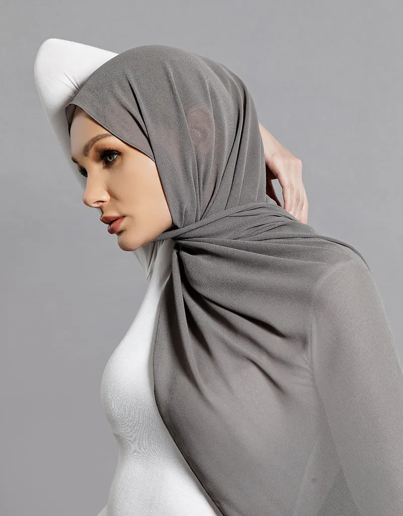 Chiffon Shawl - Shades of Black