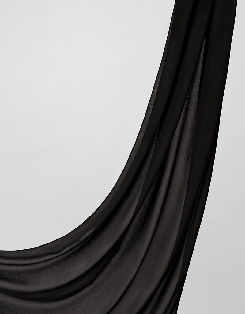 Chiffon Shawl - Shades of Black