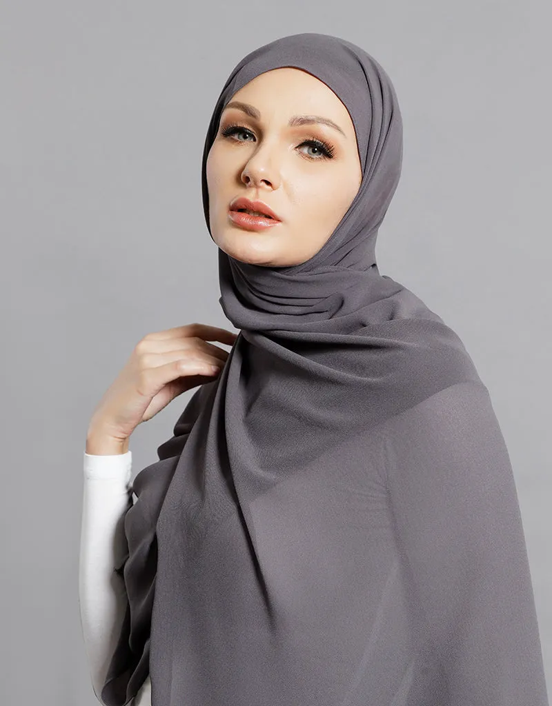 Chiffon Shawl - Shades of Black