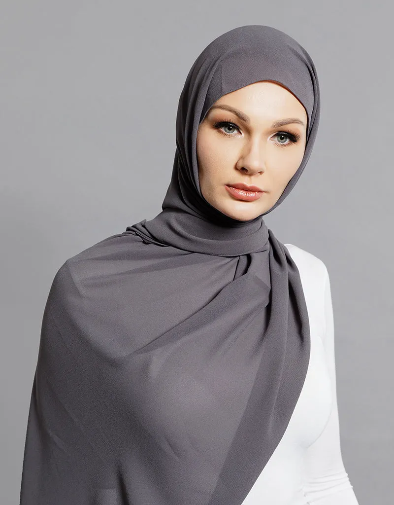 Chiffon Shawl - Shades of Black
