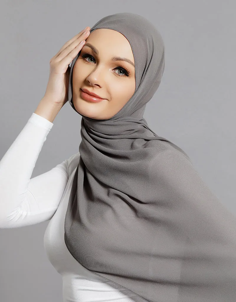 Chiffon Shawl - Shades of Black