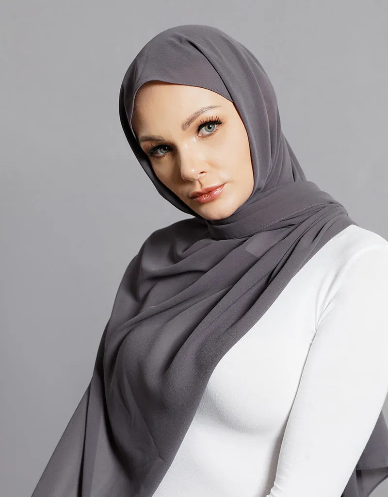 Chiffon Shawl - Shades of Black